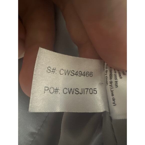 Calvin Klein White Belted Trench Coat Women's size Medium Rain Wind Weather - Picture 10 of 10